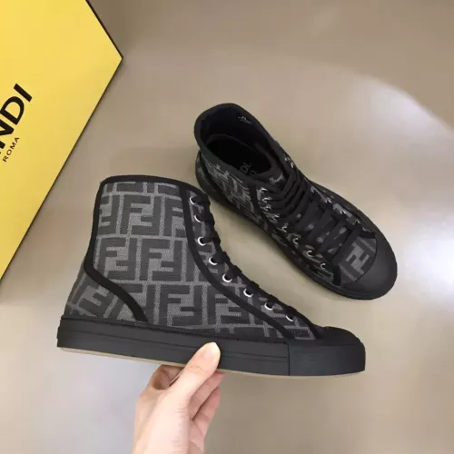 Cheap Fendi High Tops Casual Shoes For Men #1304470 Replica Wholesale [$76.00 USD] [ITEM#1304470] on Replica Fendi High Tops Casual Shoes