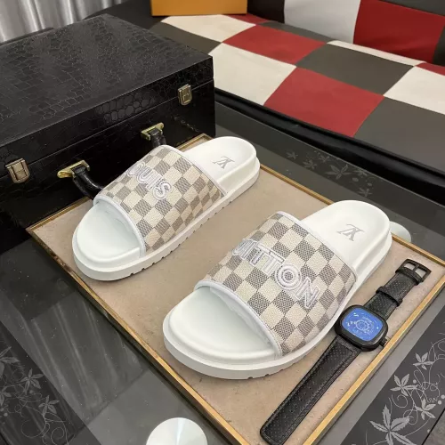 Cheap Louis Vuitton Slippers For Men #1304545 Replica Wholesale [$56.00 USD] [ITEM#1304545] on Replica Louis Vuitton Slippers