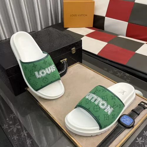 Cheap Louis Vuitton Slippers For Men #1304551 Replica Wholesale [$56.00 USD] [ITEM#1304551] on Replica Louis Vuitton Slippers