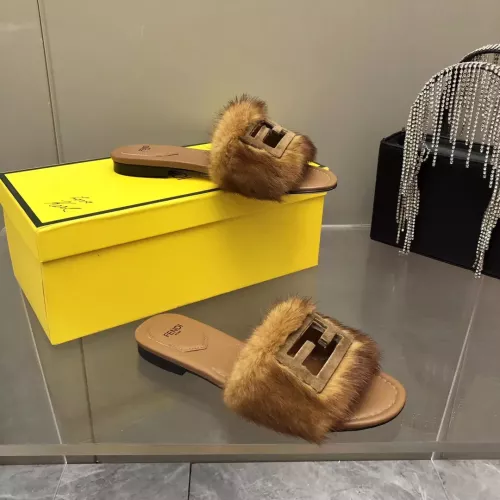 Cheap Fendi Slippers For Women #1304661 Replica Wholesale [$118.00 USD] [ITEM#1304661] on Replica Fendi Slippers