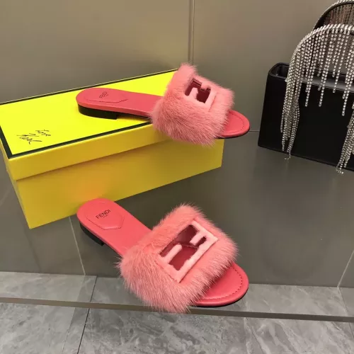 Cheap Fendi Slippers For Women #1304663 Replica Wholesale [$118.00 USD] [ITEM#1304663] on Replica Fendi Slippers