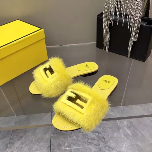 Cheap Fendi Slippers For Women #1304664 Replica Wholesale [$118.00 USD] [ITEM#1304664] on Replica Fendi Slippers