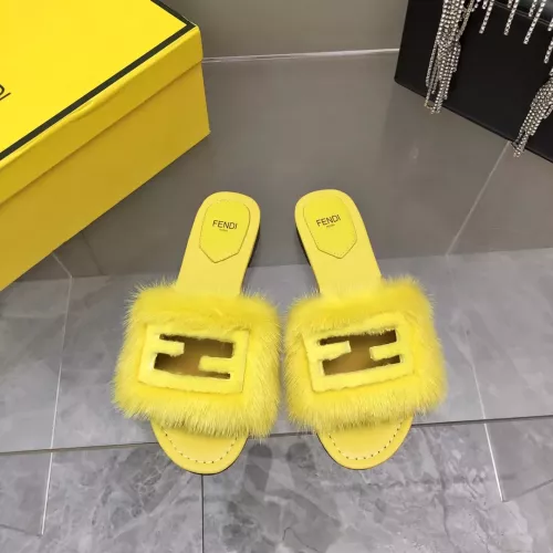 Cheap Fendi Slippers For Women #1304664 Replica Wholesale [$118.00 USD] [ITEM#1304664] on Replica Fendi Slippers