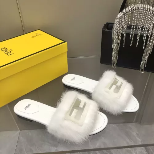 Cheap Fendi Slippers For Women #1304665 Replica Wholesale [$118.00 USD] [ITEM#1304665] on Replica Fendi Slippers