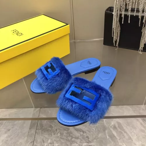 Cheap Fendi Slippers For Women #1304666 Replica Wholesale [$118.00 USD] [ITEM#1304666] on Replica Fendi Slippers