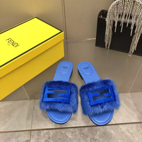 Cheap Fendi Slippers For Women #1304666 Replica Wholesale [$118.00 USD] [ITEM#1304666] on Replica Fendi Slippers