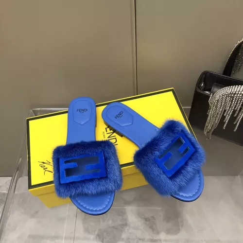 Cheap Fendi Slippers For Women #1304666 Replica Wholesale [$118.00 USD] [ITEM#1304666] on Replica Fendi Slippers