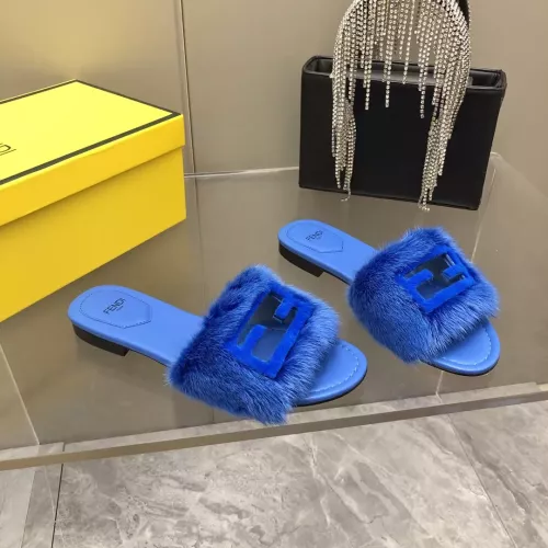 Cheap Fendi Slippers For Women #1304666 Replica Wholesale [$118.00 USD] [ITEM#1304666] on Replica Fendi Slippers