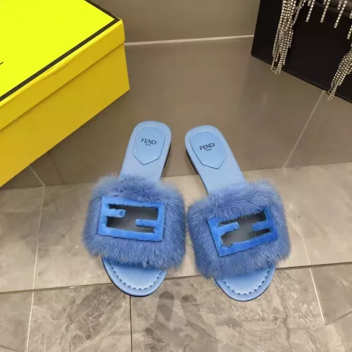 Cheap Fendi Slippers For Women #1304667 Replica Wholesale [$118.00 USD] [ITEM#1304667] on Replica Fendi Slippers