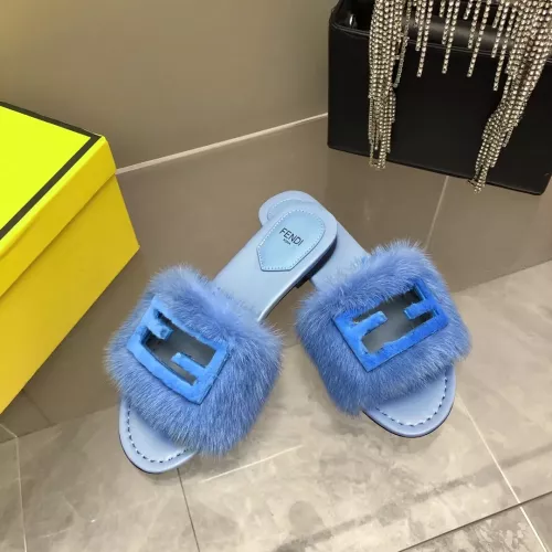 Cheap Fendi Slippers For Women #1304667 Replica Wholesale [$118.00 USD] [ITEM#1304667] on Replica Fendi Slippers