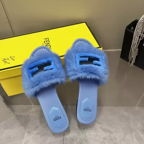 Cheap Fendi Slippers For Women #1304667 Replica Wholesale [$118.00 USD] [ITEM#1304667] on Replica Fendi Slippers