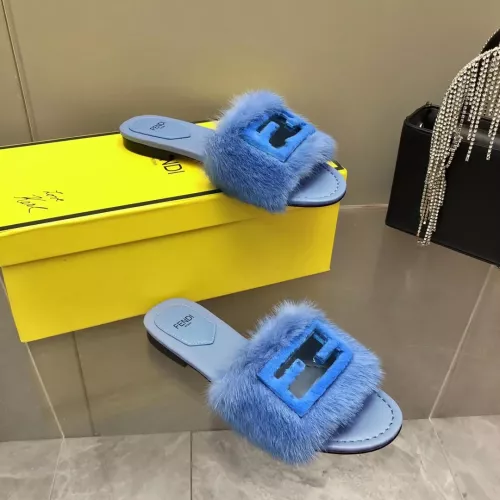 Cheap Fendi Slippers For Women #1304667 Replica Wholesale [$118.00 USD] [ITEM#1304667] on Replica Fendi Slippers