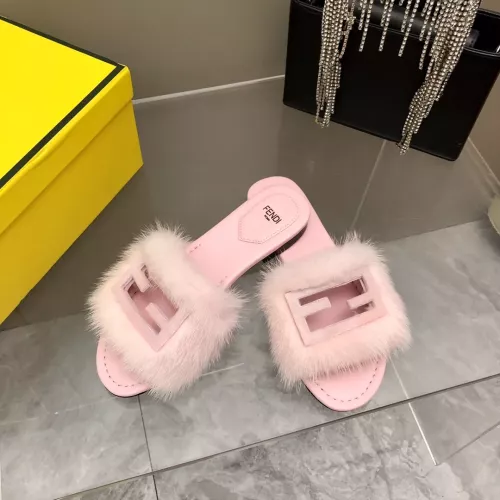 Cheap Fendi Slippers For Women #1304668 Replica Wholesale [$118.00 USD] [ITEM#1304668] on Replica Fendi Slippers