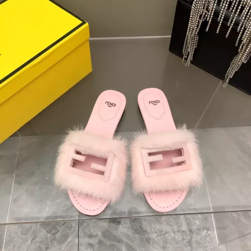 Cheap Fendi Slippers For Women #1304668 Replica Wholesale [$118.00 USD] [ITEM#1304668] on Replica Fendi Slippers