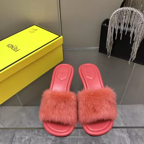 Cheap Fendi Slippers For Women #1304682 Replica Wholesale [$132.00 USD] [ITEM#1304682] on Replica Fendi Slippers