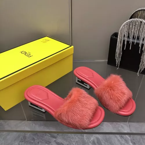 Cheap Fendi Slippers For Women #1304682 Replica Wholesale [$132.00 USD] [ITEM#1304682] on Replica Fendi Slippers