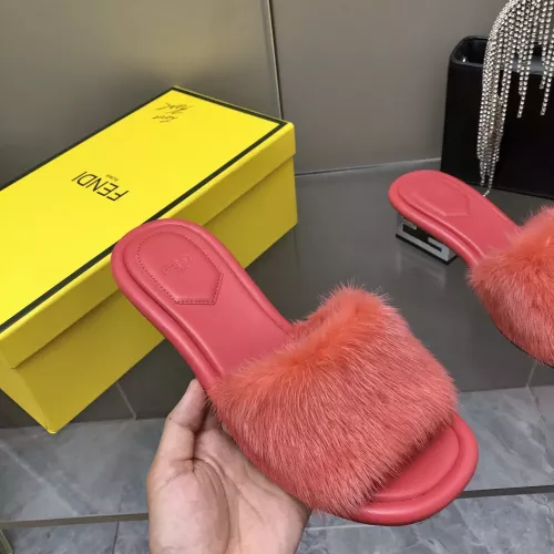 Cheap Fendi Slippers For Women #1304682 Replica Wholesale [$132.00 USD] [ITEM#1304682] on Replica Fendi Slippers