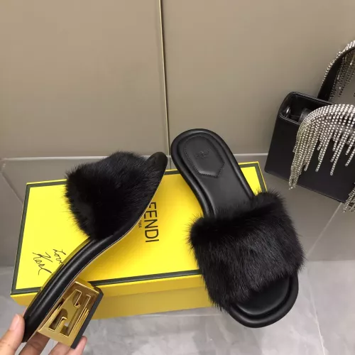 Cheap Fendi Slippers For Women #1304685 Replica Wholesale [$132.00 USD] [ITEM#1304685] on Replica Fendi Slippers