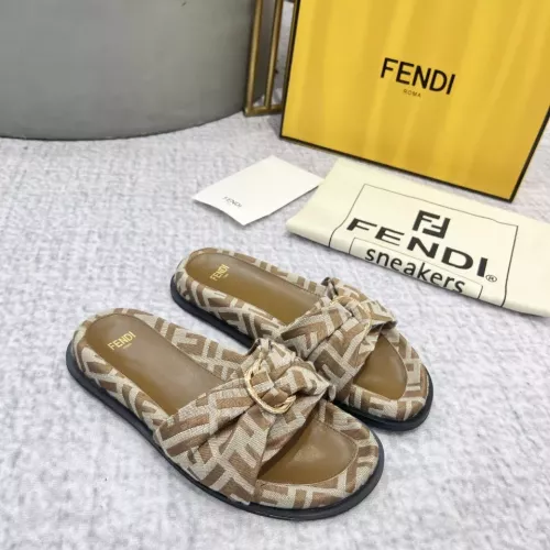 Cheap Fendi Slippers For Women #1305360 Replica Wholesale [$85.00 USD] [ITEM#1305360] on Replica Fendi Slippers