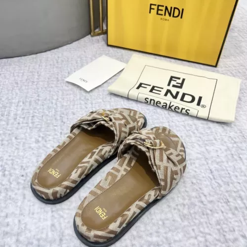 Cheap Fendi Slippers For Women #1305360 Replica Wholesale [$85.00 USD] [ITEM#1305360] on Replica Fendi Slippers