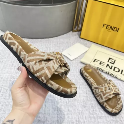 Cheap Fendi Slippers For Women #1305360 Replica Wholesale [$85.00 USD] [ITEM#1305360] on Replica Fendi Slippers