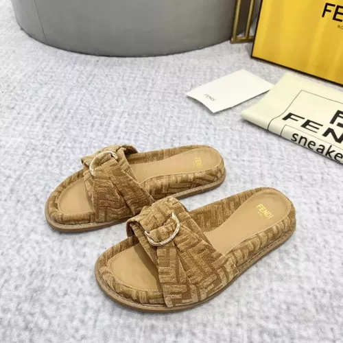 Cheap Fendi Slippers For Women #1305361 Replica Wholesale [$85.00 USD] [ITEM#1305361] on Replica Fendi Slippers