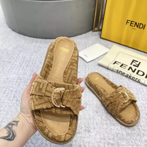 Cheap Fendi Slippers For Women #1305361 Replica Wholesale [$85.00 USD] [ITEM#1305361] on Replica Fendi Slippers