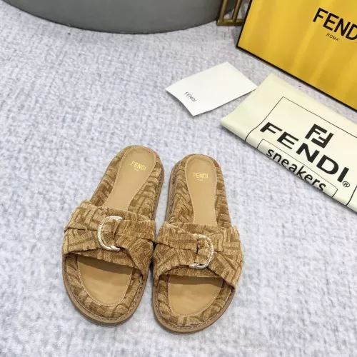 Cheap Fendi Slippers For Women #1305361 Replica Wholesale [$85.00 USD] [ITEM#1305361] on Replica Fendi Slippers