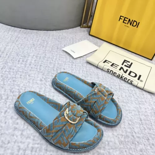 Cheap Fendi Slippers For Women #1305363 Replica Wholesale [$85.00 USD] [ITEM#1305363] on Replica Fendi Slippers