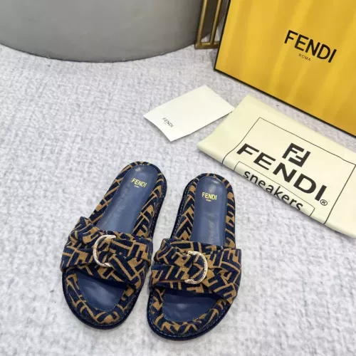 Cheap Fendi Slippers For Women #1305364 Replica Wholesale [$85.00 USD] [ITEM#1305364] on Replica Fendi Slippers