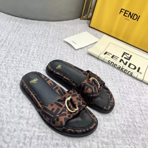 Cheap Fendi Slippers For Women #1305366 Replica Wholesale [$85.00 USD] [ITEM#1305366] on Replica Fendi Slippers