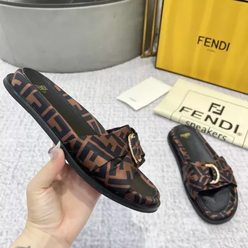 Cheap Fendi Slippers For Women #1305366 Replica Wholesale [$85.00 USD] [ITEM#1305366] on Replica Fendi Slippers