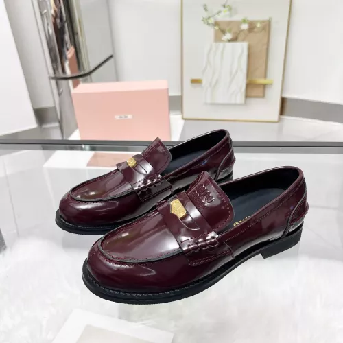 MIU MIU Leather Shoes For Women #1305551