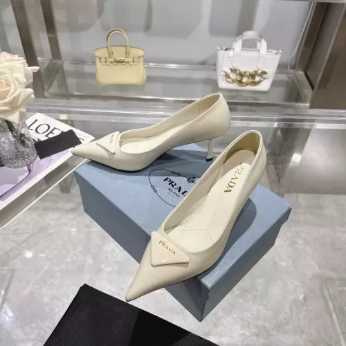 Cheap Prada High-heeled Shoes For Women #1305715 Replica Wholesale [$102.00 USD] [ITEM#1305715] on Replica Prada High-heeled Shoes