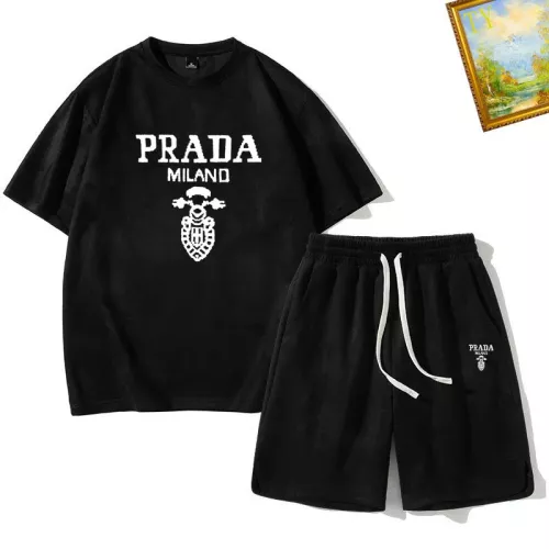 Prada Tracksuits Short Sleeved For Men #1306392