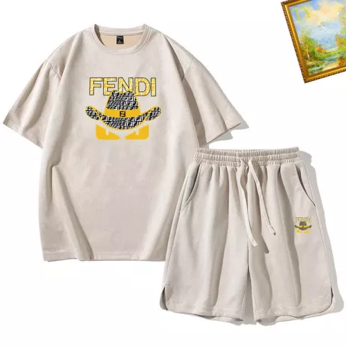 Fendi Tracksuits Short Sleeved For Men #1306408