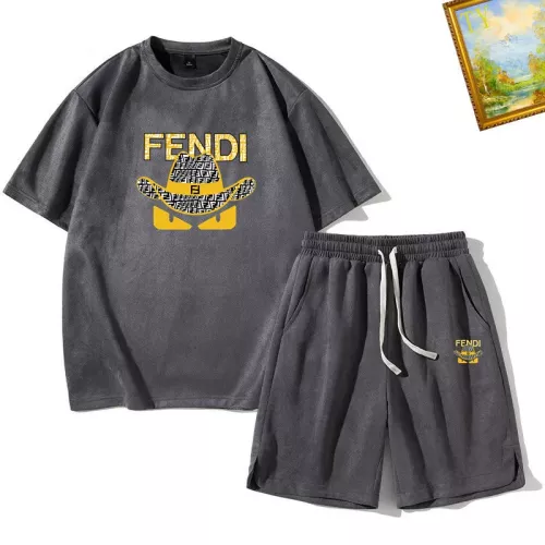 Fendi Tracksuits Short Sleeved For Men #1306409