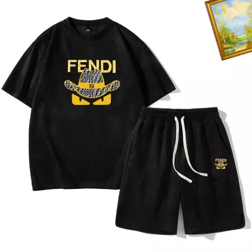 Fendi Tracksuits Short Sleeved For Men #1306410