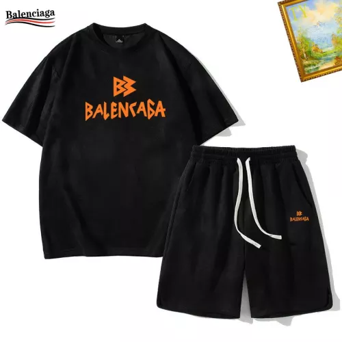 Balenciaga Fashion Tracksuits Short Sleeved For Men #1306451