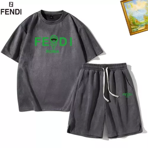 Fendi Tracksuits Short Sleeved For Men #1306453