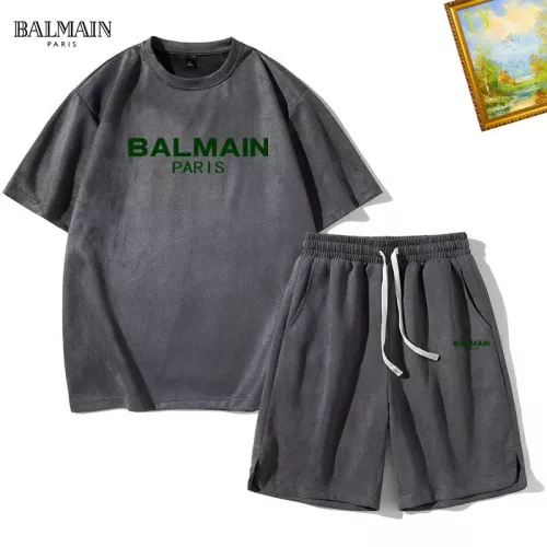 Balmain Tracksuits Short Sleeved For Men #1306471