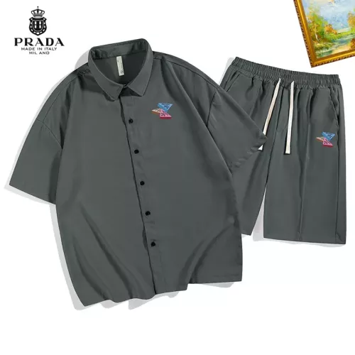 Prada Tracksuits Short Sleeved For Men #1306500