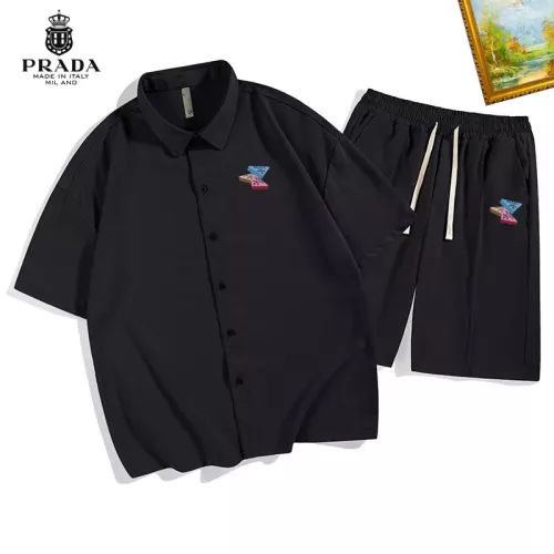 Prada Tracksuits Short Sleeved For Men #1306502