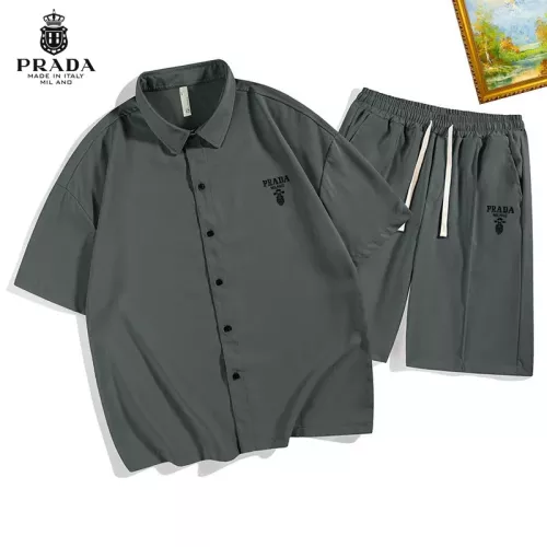 Prada Tracksuits Short Sleeved For Men #1306504