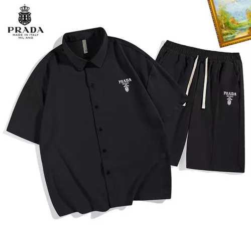 Prada Tracksuits Short Sleeved For Men #1306506