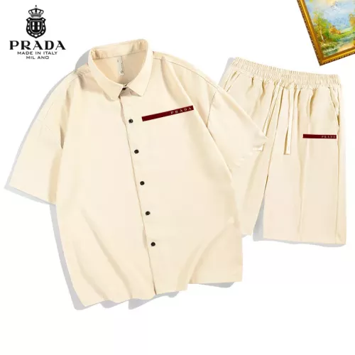 Prada Tracksuits Short Sleeved For Men #1306529