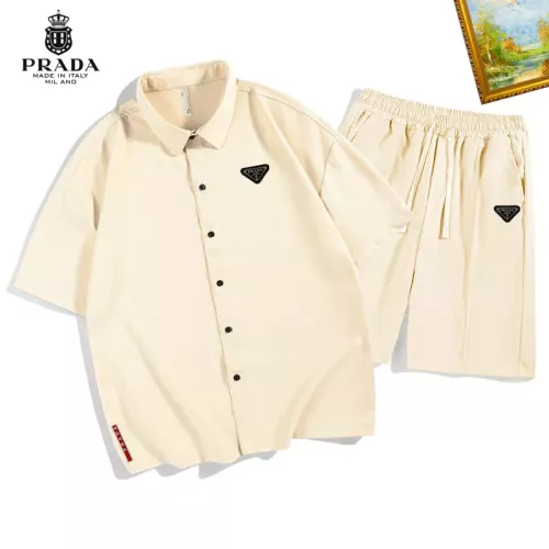 Prada Tracksuits Short Sleeved For Men #1306532