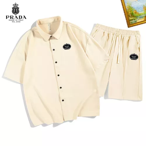 Prada Tracksuits Short Sleeved For Men #1306538