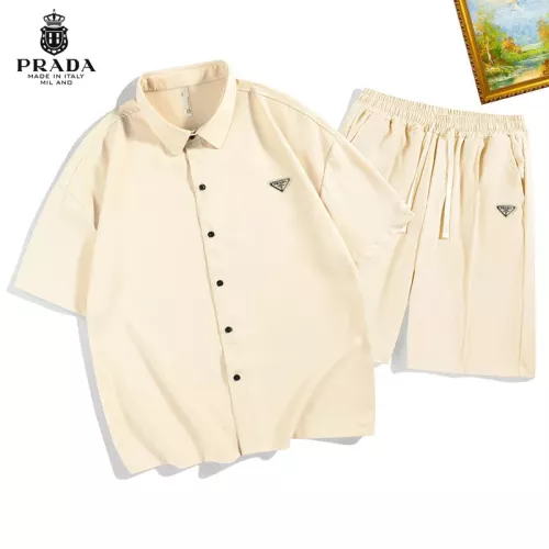 Prada Tracksuits Short Sleeved For Men #1306575