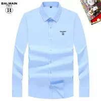 Cheap Balmain Shirts Long Sleeved For Men #1298396 Replica Wholesale [$40.00 USD] [ITEM#1298396] on Replica Balmain Shirts